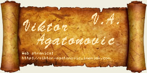 Viktor Agatonović vizit kartica